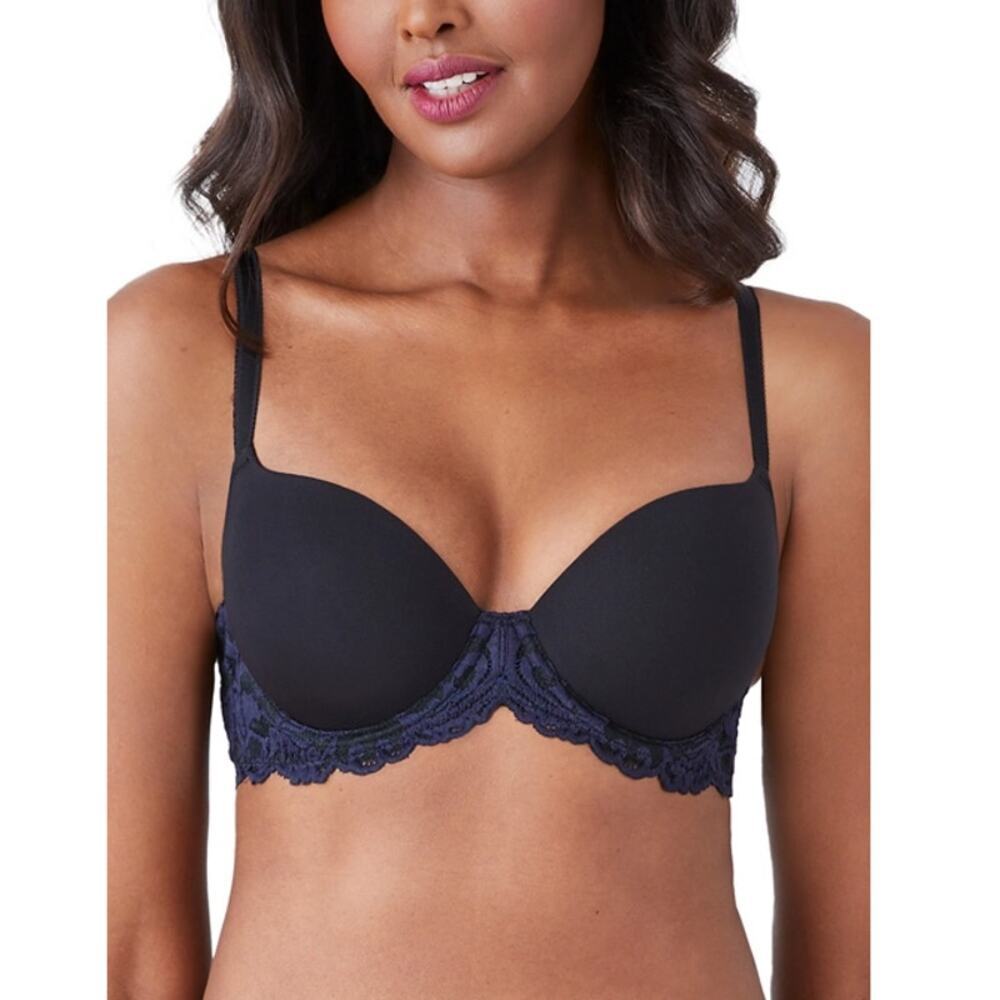 Wacoal Women's Black Eclipse Instant Icon T-Shirt Bra Size 30 D